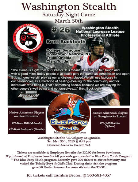 Blue Pony Lacrosse Flyer