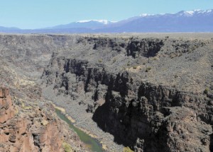 The Rio Grande Gorge, looking north from the Taos Gorge Bridge is now part of the Rio Grande del Norte National Monument near Taos, NM, photographed on Monday March 25, 2013. (Dean Hanson/Journal)