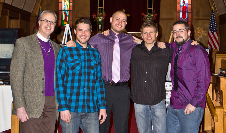  The new crew, from left: Lattime, Wright, Schuenemann, Hopkins and Karstens