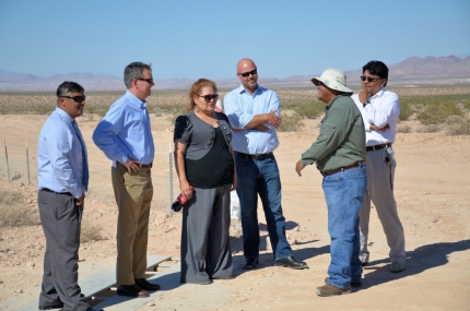 David Agnew, Director of the White House Office of Intergovernmental Affairs, meets with leaders of the Moapa Band of Paiute Indians and the Moapa Solar Project. (by Eric Lee) 