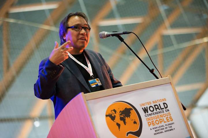 June 11, 2013 - S. James Anaya, speaking at the WCIP Global Preparatory Meeting in Alta, Norway. (Photo: Ben Powless, Global Coordinating Group Media Team)