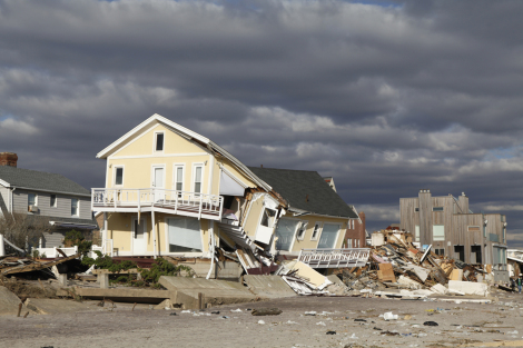 ShutterstockBeach house in the aftermath of Hurricane Sandy in Far Rockaway, N.Y.
