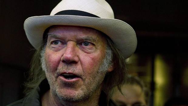 Neil Young arrives for the film "Neil Young Journeys" at the Toronto International Film Festival in Toronto on Sept. 12, 2011.(Nathan Denette/THE CANADIAN PRESS)