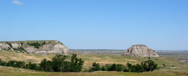 Stephanie WoodardA view of Standing Rock Sioux Tribe's reservation outside the capital in Fort Yates, North Dakota.