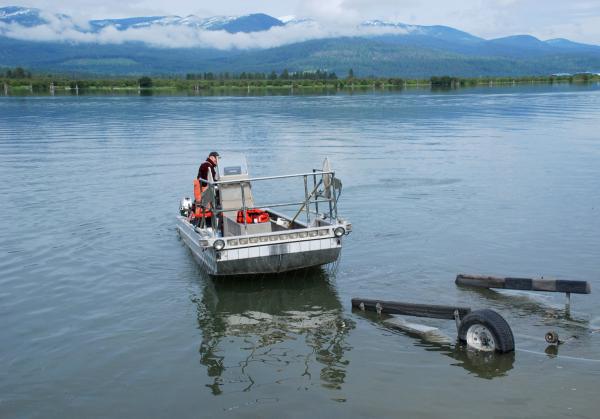 Jack McNeelThe Pend Oreille River, near Kalispel tribal offices, supplied salmon and steelhead to Native people but that ended when Grand Coulee Dam was built.