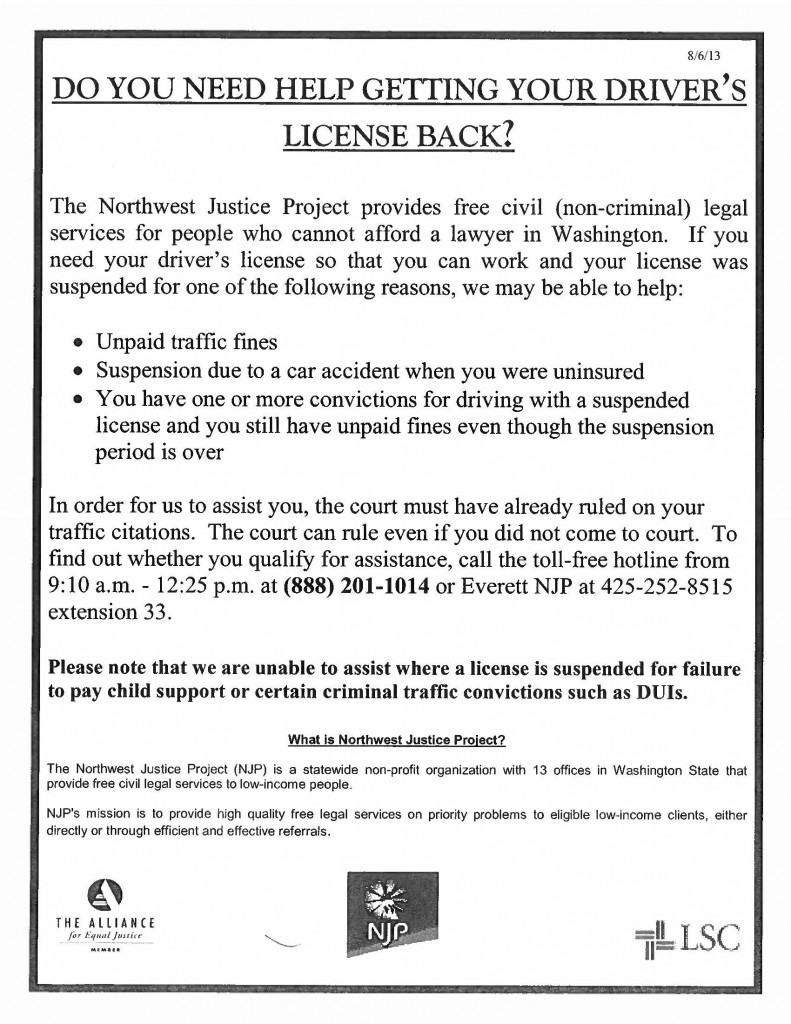 Re-Licensing Flier