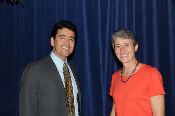 Mike Connor pictured with Interior Secretary Sally Jewell.