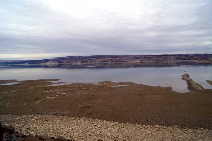 Lynne Lynch/Columbia Basin Herald Wanapum ReservoirLowered water levels on the Wanapum Reservoir have brought about issues with public safety and preservation of archaeological sites. A bill recently signed into law protects the archaeological locations from being revealed in public records requests.