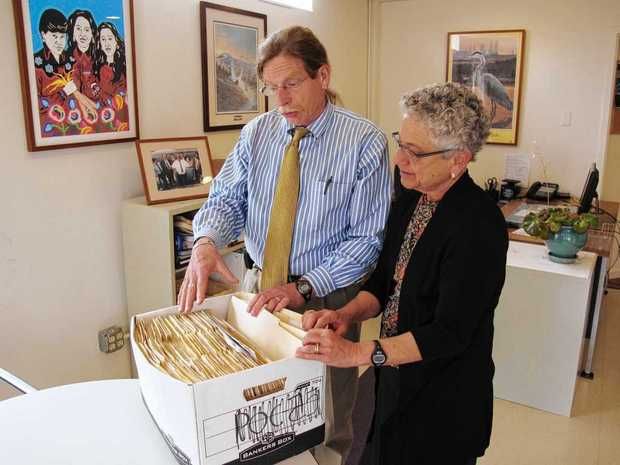 Onondaga Nation lawyer Joe Heath, left. ((AP Photo/Mary Esch))