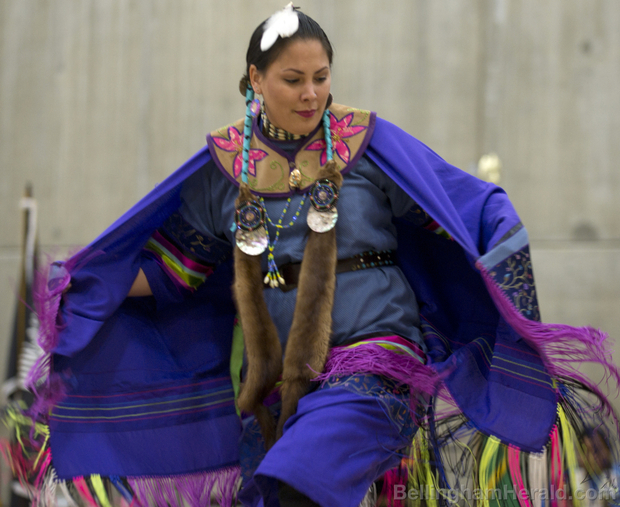 The Native American Student Union of Western Washington University hosted a spring pow-wow, April 26, 2014, in MAC Gym at WWU in Bellingham. The meaning of the pow-wow is to bring people together in a traditional celebration to share the mind body and spirit. The spring pow-wow featured vending, music, traditional dancing food and more. MATT MCDONALD — THE BELLINGHAM HERALD Buy Photo  Read more here: http://www.bellinghamherald.com/2014/04/27/3611151/nasus-2014-spring-powwow.html#storylink=cpy