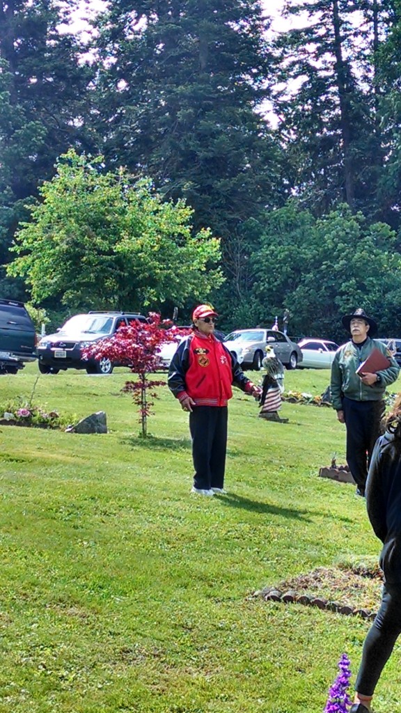 World War II veteran Stanley G. Jones Sr. recalls his time in the marines, being part of the first occupational forces in Nagasaki after the atomic bomb was dropped. Photo: Andrew Gobin/Tulalip News