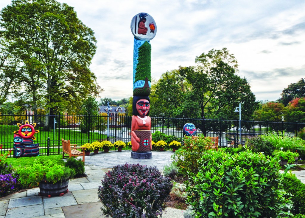 National Library of Medicine’s healing totem was created to promote good health, in keeping with the mission of the doctors and scientists who work there to advance our knowledge of health and medicine. Photo courtesy of the National Library of Medicine