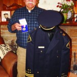 Wes Charles Jr. with his Medal of Valor. 