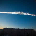 Yekaterina Pustynnikova/Chelyabinsk.ru, via Associated Press.Meteor contrail over Ural Mountain city of Chelyabinsk in Russia on February 15, 2013.