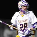 Miles Thompson, Onondaga Nation, and his brother Lyle and cousin Ty and are all on the 2013 Tewaaraton Award men’s watch list. Photo: University of Albany