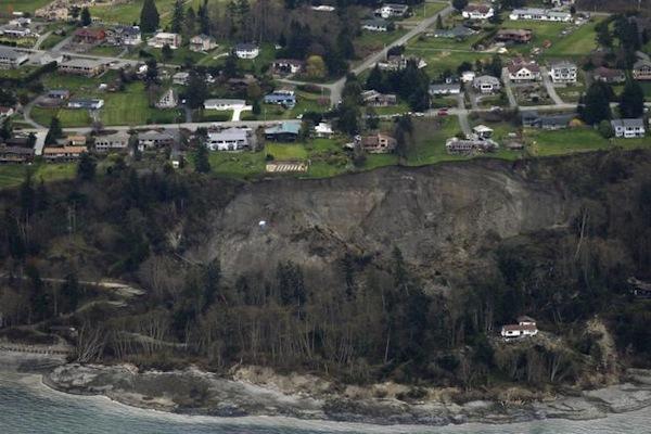 TED S. WARREN/APWhidbey Island, Washington, landslide that took down at least one home, wiped out a road and put more than 30 homes in danger. 