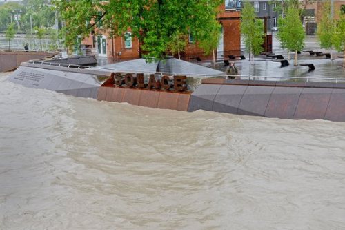 Rising floodwaters seen in Calgary this weekend. Photo: Wayne Stadler/cc/flickr