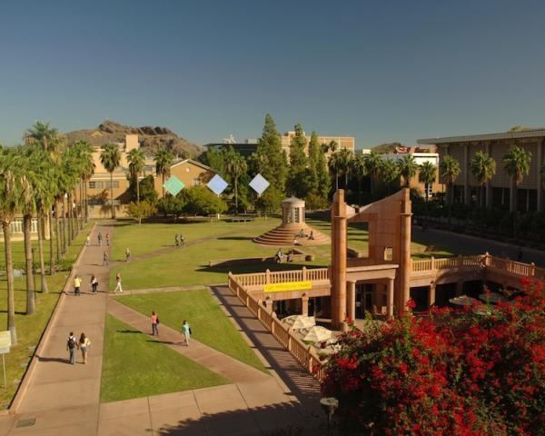 Arizona State UniversityHayden Lawn on the Tempe, Arizona campus of Arizona State University. ASU is among the universities named as influential by the recent study.