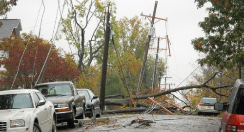 Hurricane Sandy offered a glimpse of what future storms could mean for energy infrastructure Photo: Arlington County/cc/flickr