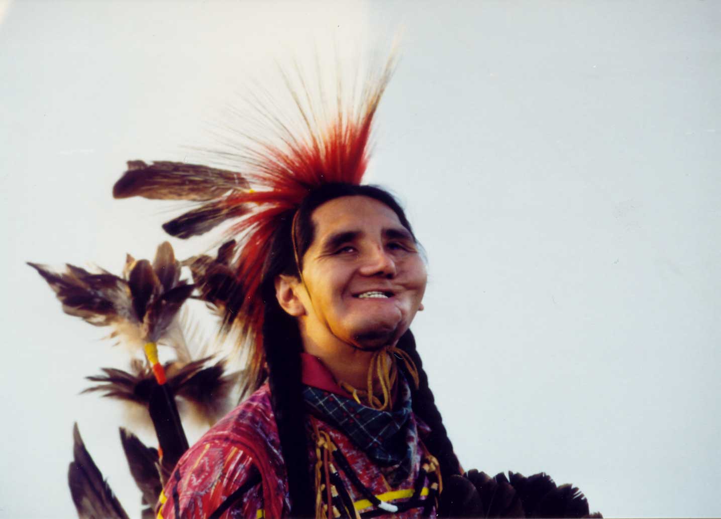 Arnold W. Thomas in native dress.Photo from WhiteBuffaloKnife.com