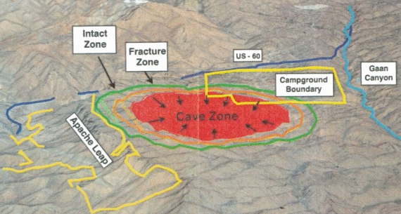 Proposed Resolution Copper Mine Impact area