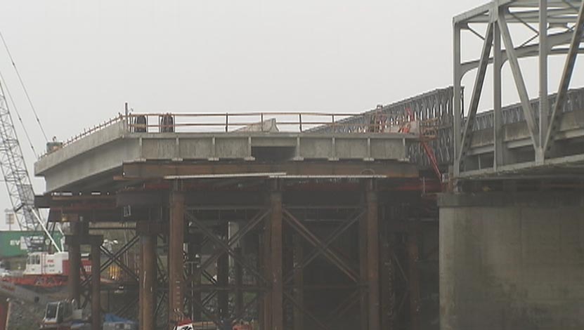KIRO 7 drove on the newly replaced Interstate 5 Skagit River Bridge.