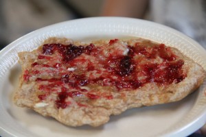 whole wheat frybread with homemade jam.Photo by Brandi N. Montreuil