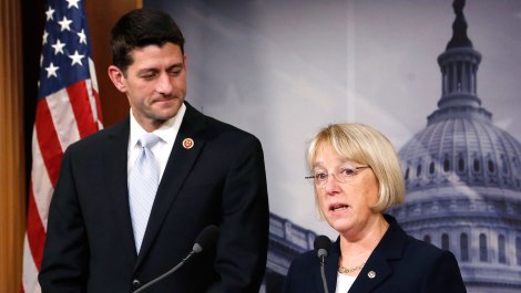 Reuters/Jonathan Ernst Paul Ryan and Patty Murray, budget buddies.