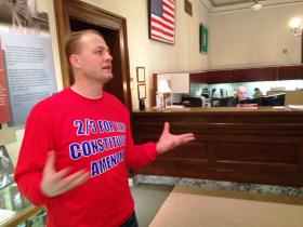 Credit Austin Jenkins / Northwest News NetworkInitiative promoter Tim Eyman has a plan to resurrect the two-thirds vote requirement for tax increases in Washington