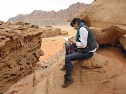 LeAnne Howe at Wadi Rum, Jordan, in 2011. (Photo by Jim Wilson)