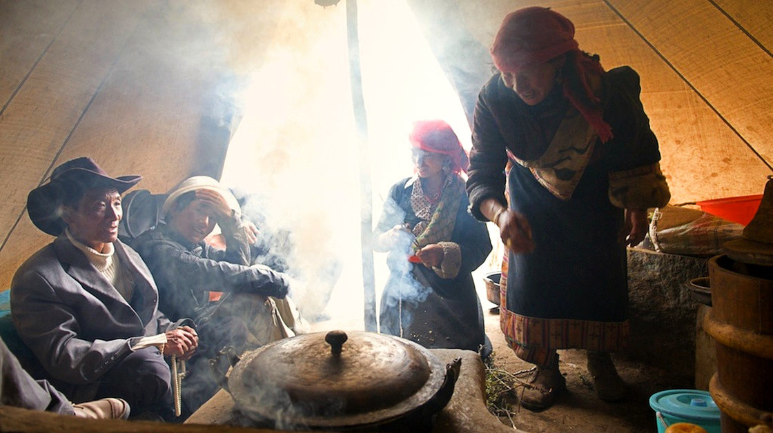 Many people like these Tibetans in Qinghai, China, rely on indoor stoves for heating and cooking. That causes serious health problems.