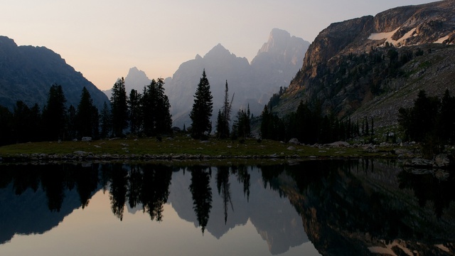 New research from the U.S. Geological Survey shows some fish in the West's pristine, alpine lakes like Lake Solitude in Grand Teton National Park (pictured here) have high mercury levels. | credit: U.S. Geological Survey/John Pritz 