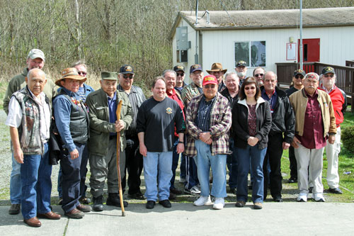 Veterans from all military branches supported each other during the first Welcome Home Vietnam Veterans celebration, organized by Tulalip veteran marine Andy James. Photo/ Brandi N. Montreuil, Tulalip News