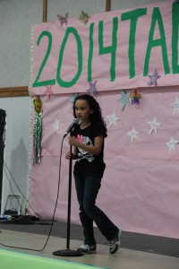 This little singer's name is Emma.