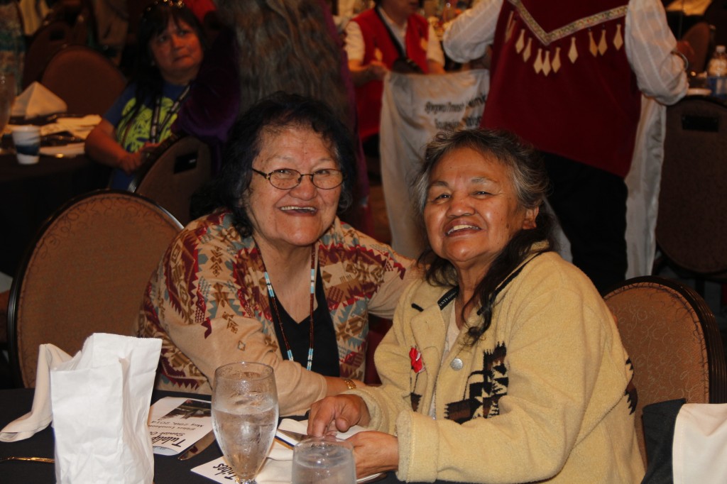Shirely Jones and her sister, Janine, from Yakima.Photo: Andrew Gobin/Tulalip News