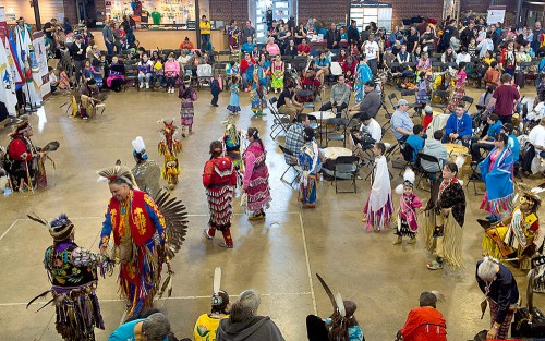 The American Indian Cancer Foundation holds a Powwow for Hope each year to raise money for cancer education, including smoking prevention efforts, on Saturday, May 3, 2014 at Fort Snelling in Minneapolis. Jennifer Simonson/MPR News