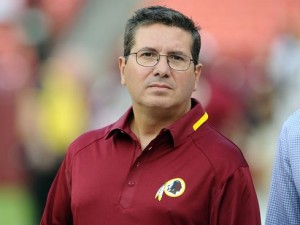 A foundation controlled by Washington NFL team owner Daniel Snyder, shown here on the field before a game last season, has offered to build a skate park for an Indian tribe located in Arizona and California. Snyder's team name, defined as a slur in the dictionary, is under fire from various groups, including American Indians. The tribe has not yet decided whether it will accept the offer. / Brad Mills, USA TODAY Sports