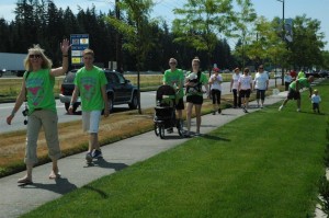 More than 300 walkers complete a 5K course through Tulalip to raise funds for the Cystic Fibrosis Foundation July 12.— image credit: Kirk Boxleitner