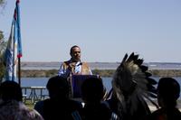 Yakama Chairman JoDe Goudy asserts his rights under the Treaty of 1855 to fish traditionally on the Columbia River