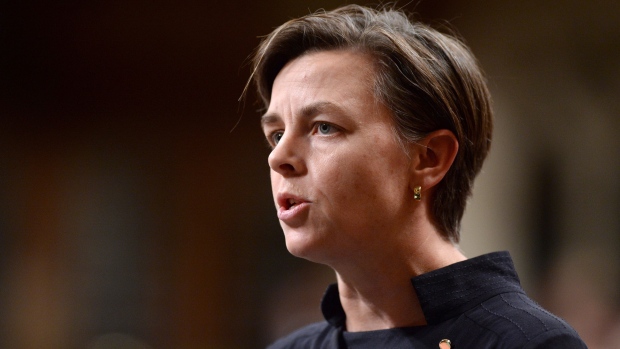 Kellie Leitch, minister of Labour and Status of Women, has tabled the government's action plan to address family violence and violent crime against aboriginal women and girls. (Adrian Wyld/Canadian Press) 