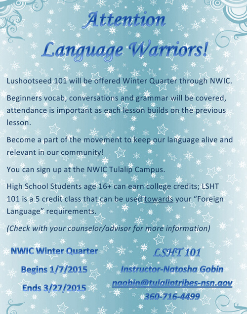 NWIC Winter Quarter Flyer