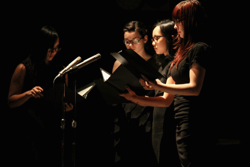 The Marysville Getchell Choir performed two songs throughout the interfaith prayer service held, Tuesday, Feb. 24, 2015, in Marysville, WA. (Tulalip News/ Brandi N. Montreuil)