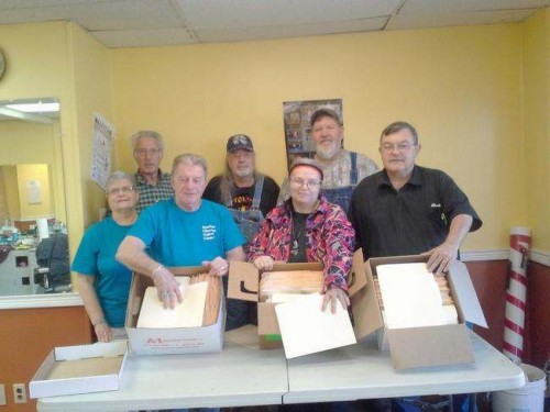 SubmittedMembers of the Southern Cherokee tribe recently mailed the first of two shipments of documentation to the Department of the Interior's Bureau of Indian Affairs in an effort to be re-recognized as a federal Indian tribe. Front row, from left, are Herman Paul, Darla Matthews and Chuck Wilcox. Back row, from left, are Karen Paul, Bill Tyler, Johnnie Gray and Steve Matthews.