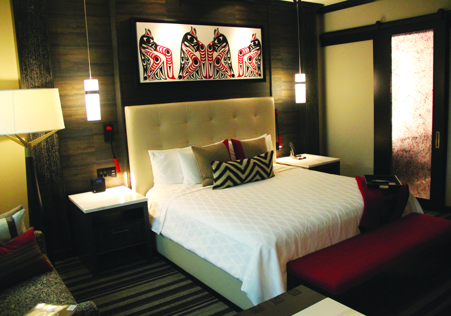 A glimpse at one of the renovated rooms at Tulalip Resort Casino hotel. Photo/Micheal Rios