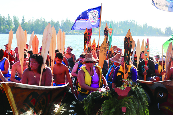 tulalip welcomes canoe journey pullers enroute to lummi
